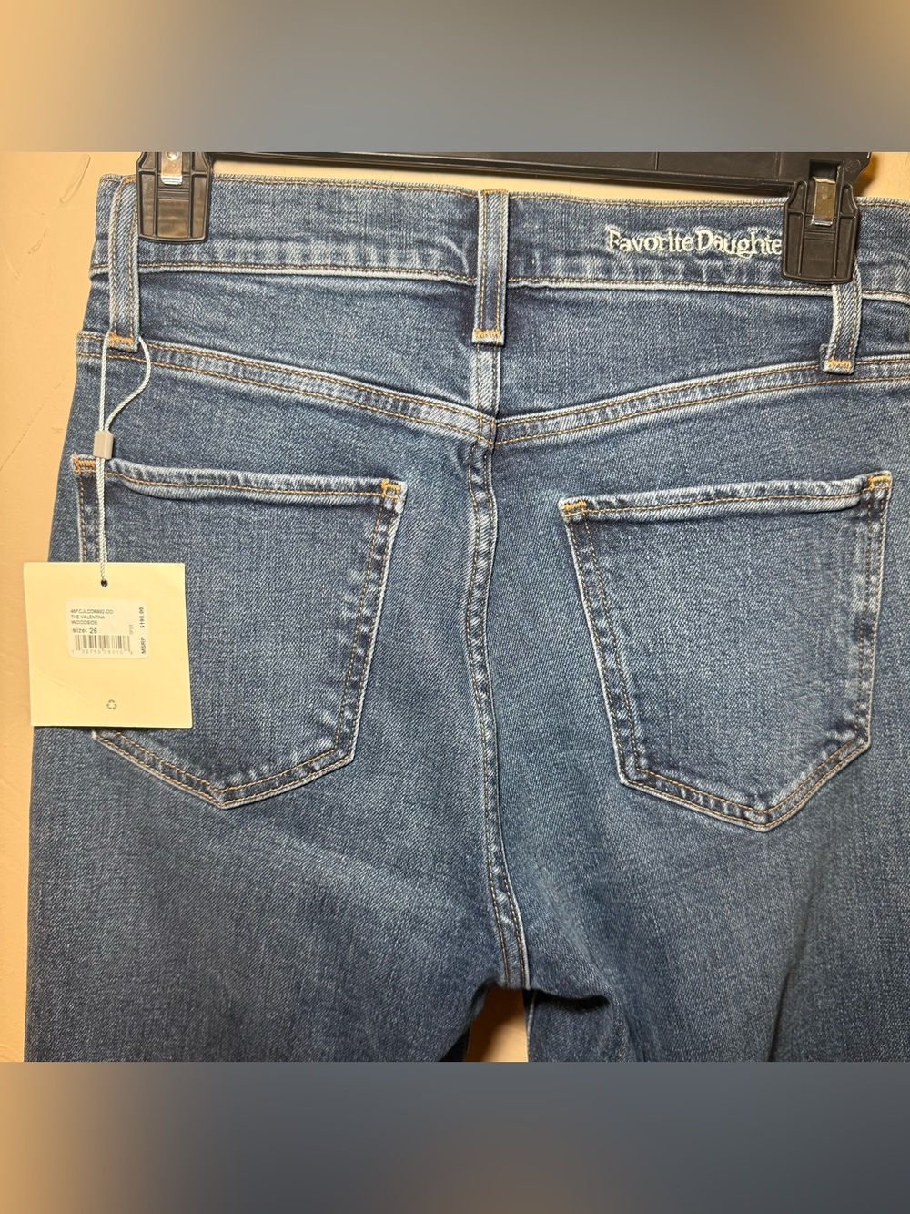 NWT Favorite Daughter The Valentina Super High Rise Mini Bootcut Jeans Size 26 - Picture 8 of 15